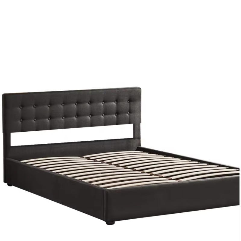 ^Modern Queen King Size Velvet - огляд і ціна Gas Lift Storage Bed Hydraulic