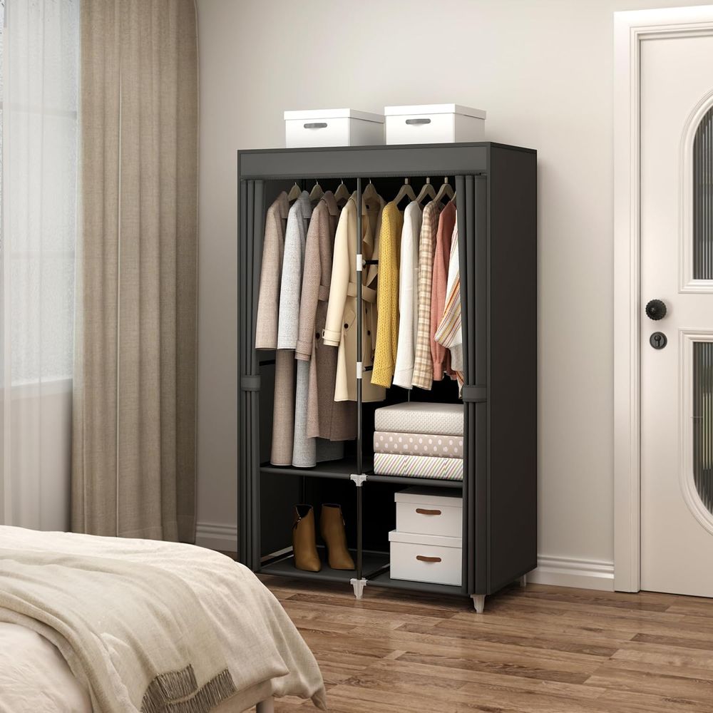 Portable Closet Wardrobe for S - огляд і ціна Wardrobe Closet Portable Fabric Cover