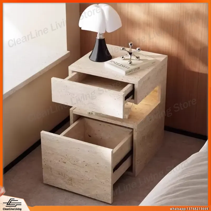 Solid Wood Nightstand Minimali - огляд і ціна Floating Nightstand With Led Light