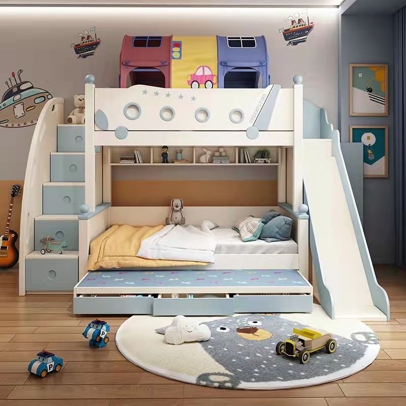 High Quality Wooden Princess S - огляд і ціна Bunk Bed With Stairs And Slide
