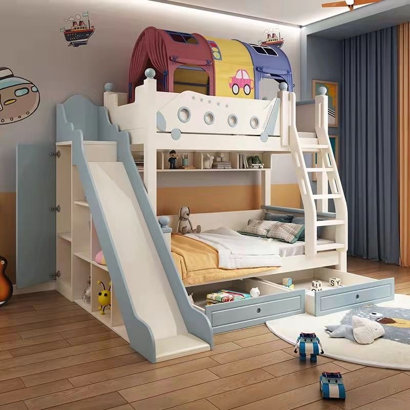 High Quality Wooden Princess S - огляд і ціна Bunk Bed With Stairs And Slide