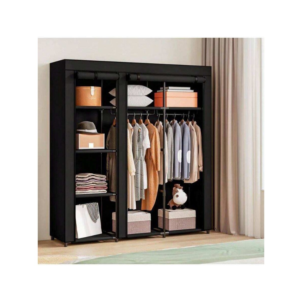 Portable Wardrobe Closet Stora - огляд і ціна Wardrobe Closet Portable Fabric Cover