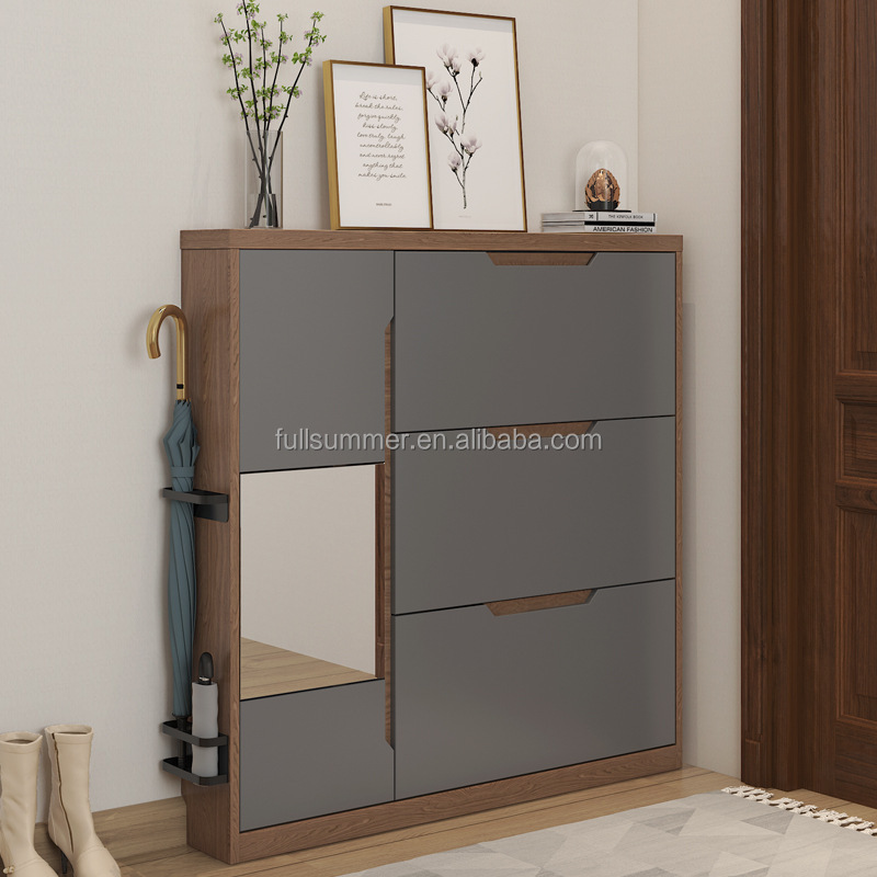 Slim Shoe Cabinet, 17cm/6.7 in - огляд і ціна Shoe Rack Cabinet Narrow Entryway
