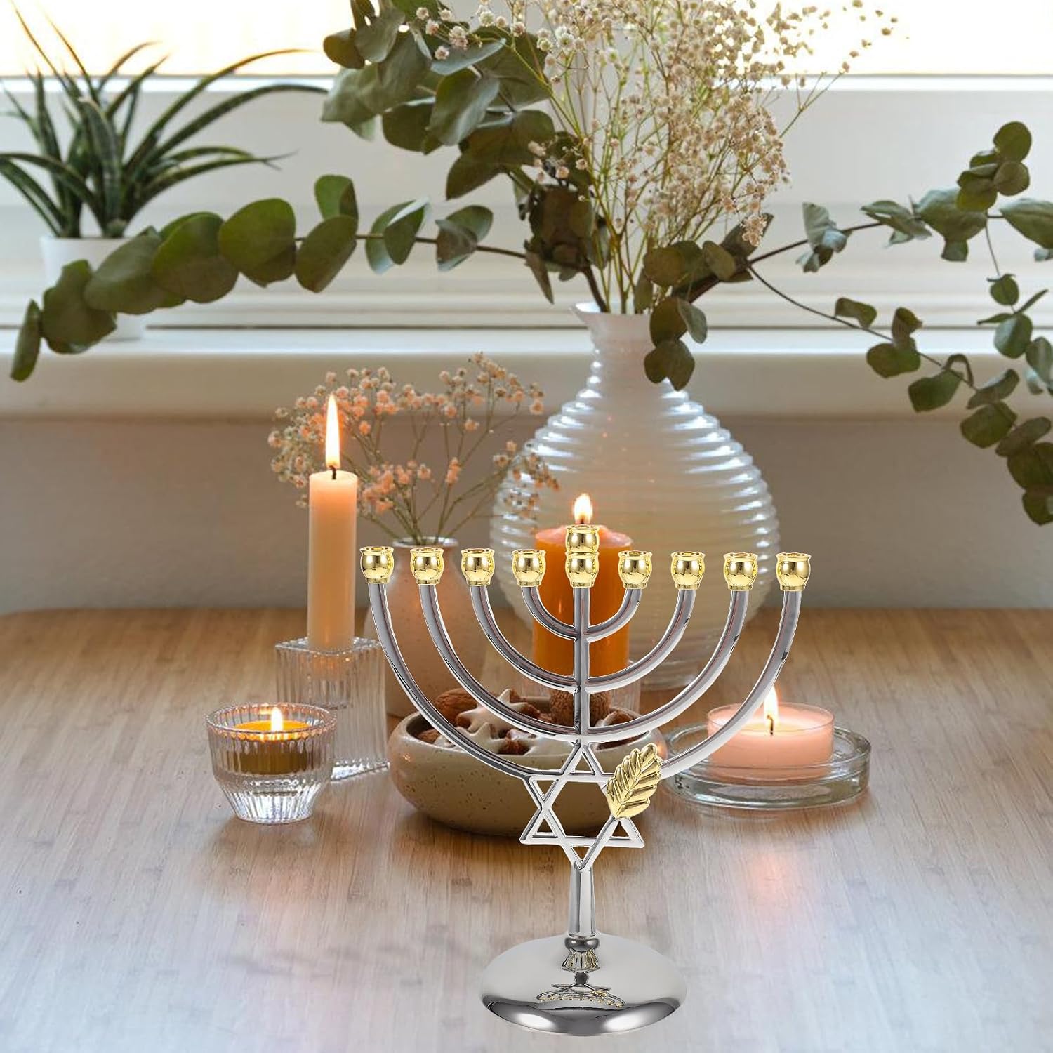 9 Branch Hanukkah Menorah Meta - огляд і ціна Tables