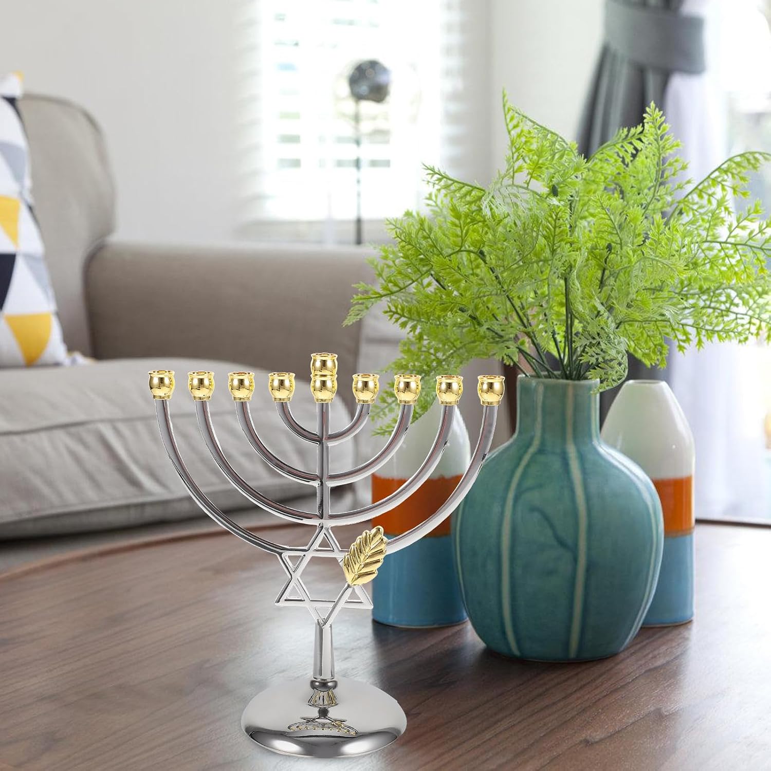 9 Branch Hanukkah Menorah Meta - огляд і ціна Tables