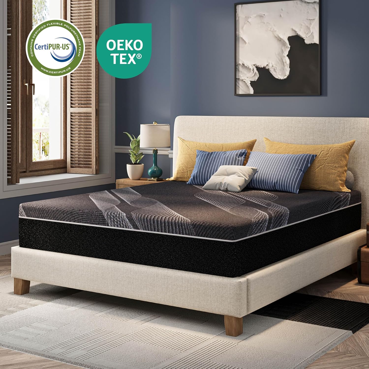 12 Inch Queen Mattress, Bamboo - огляд і ціна Memory Foam Mattress In A Box Queen