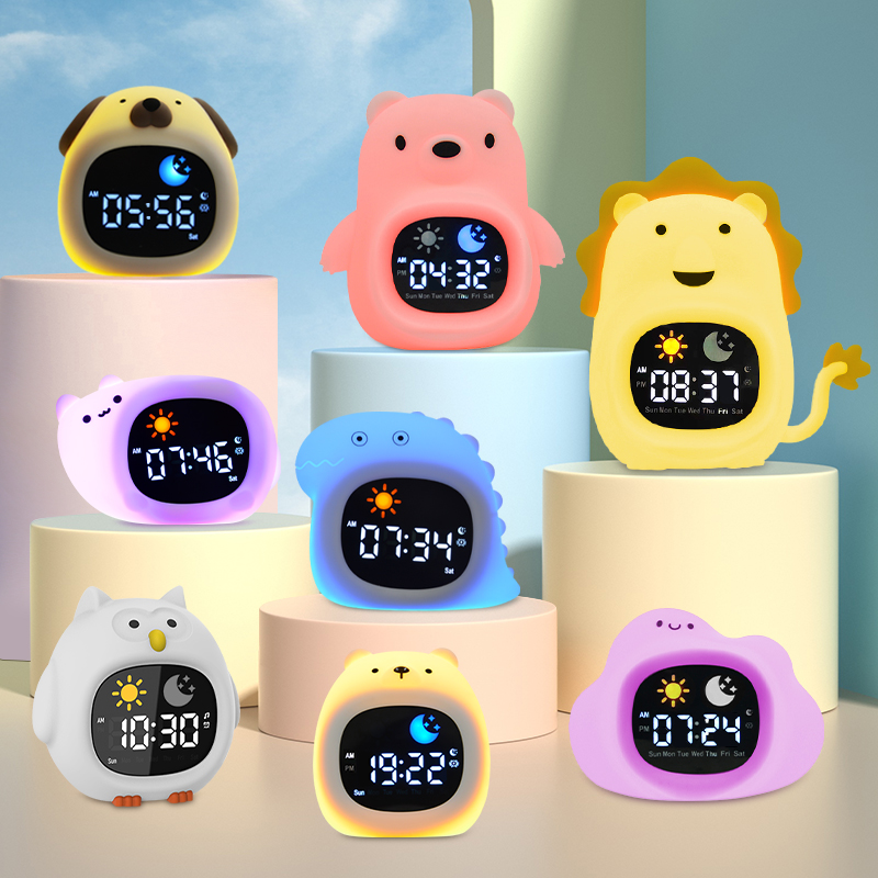 Night Light Clock Cat Baby Sle - огляд і ціна Floating Nightstand With Led Light