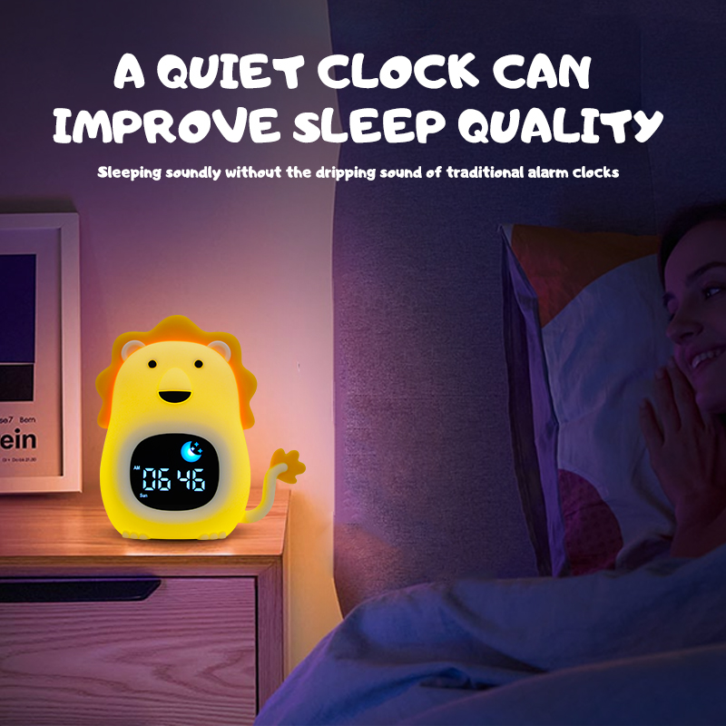 Night Light Clock Cat Baby Sle - огляд і ціна Floating Nightstand With Led Light