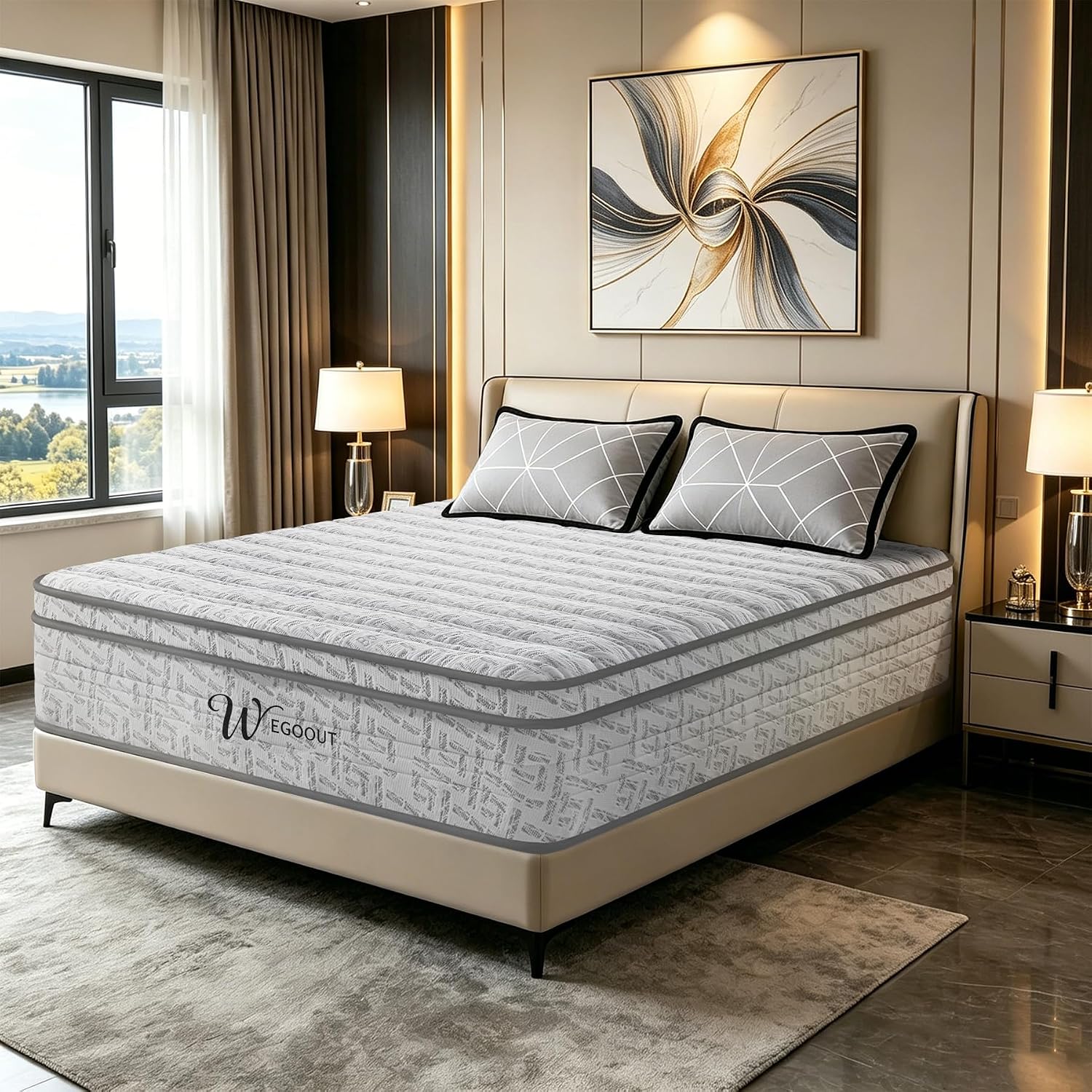 Queen Size Mattress 12 Inch, M - огляд і ціна Memory Foam Mattress In A Box Queen