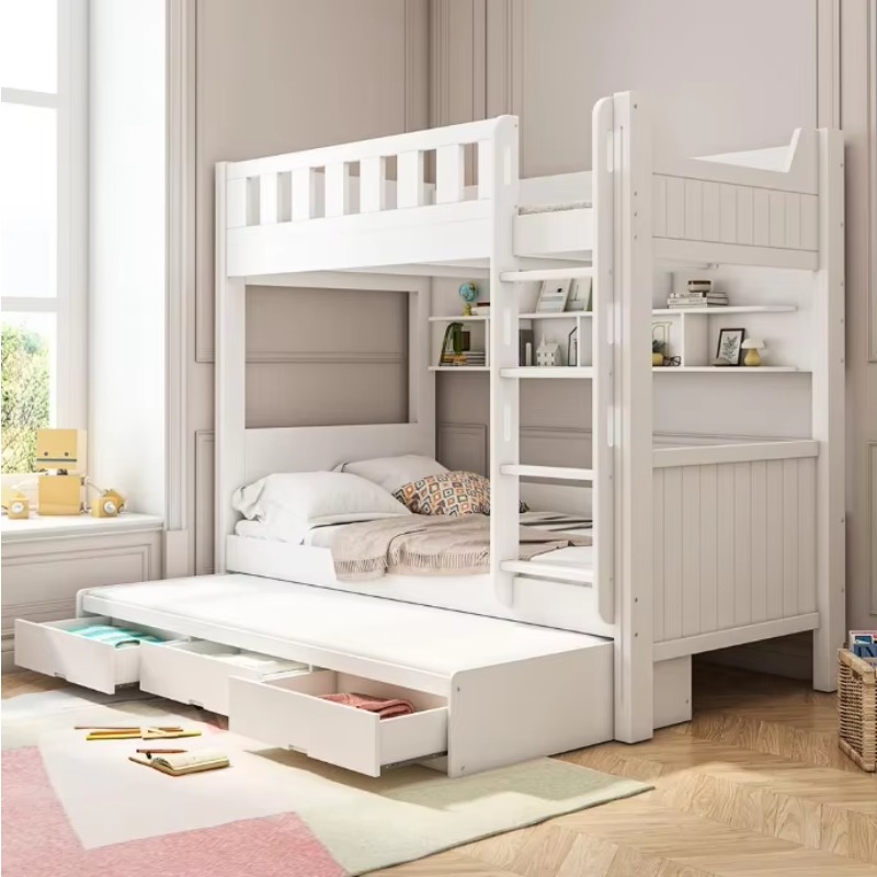 Bedroom Furniture Children Bed - огляд і ціна Bunk Bed With Stairs And Slide