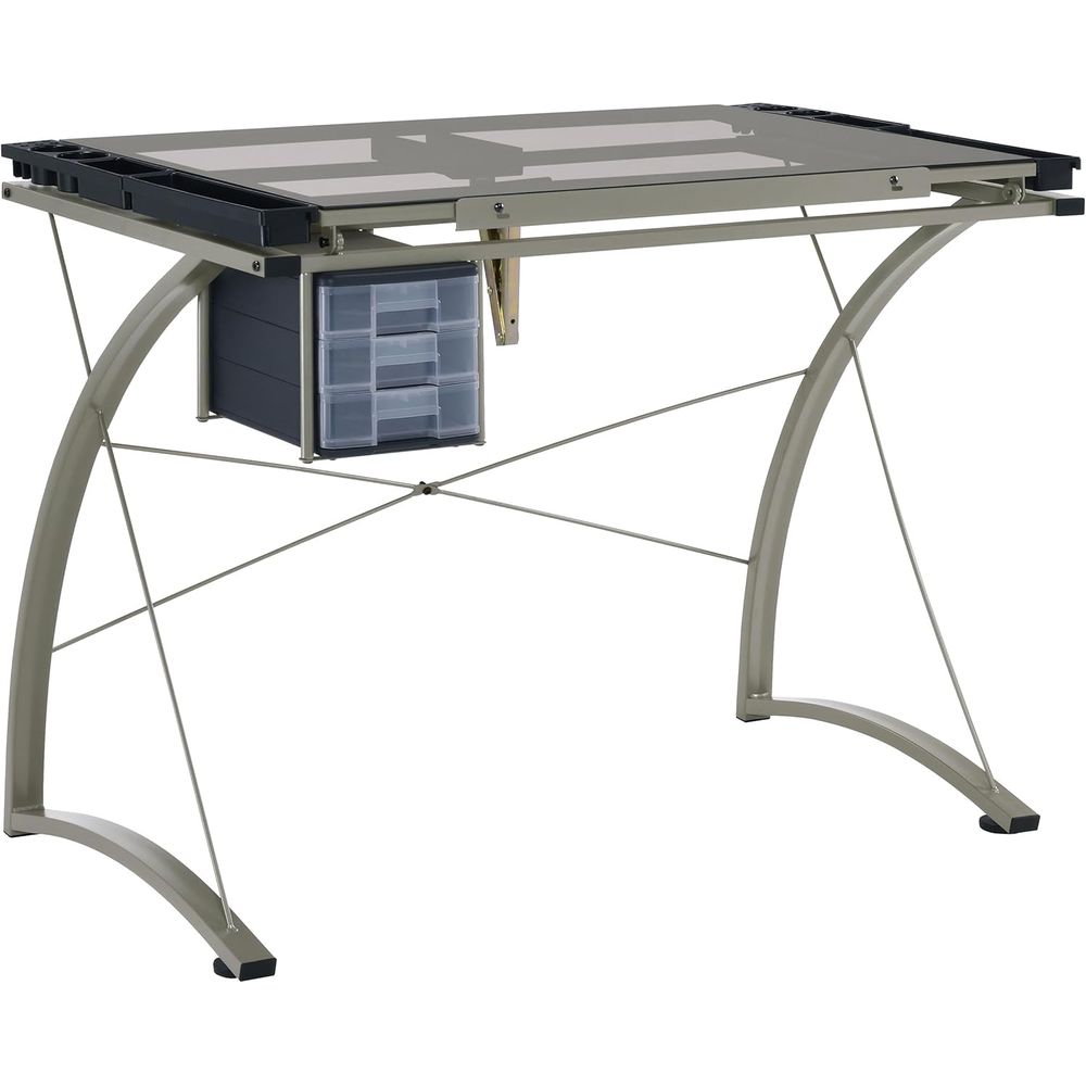 41-Inch Metal and Glass Drafti - огляд і ціна Tables