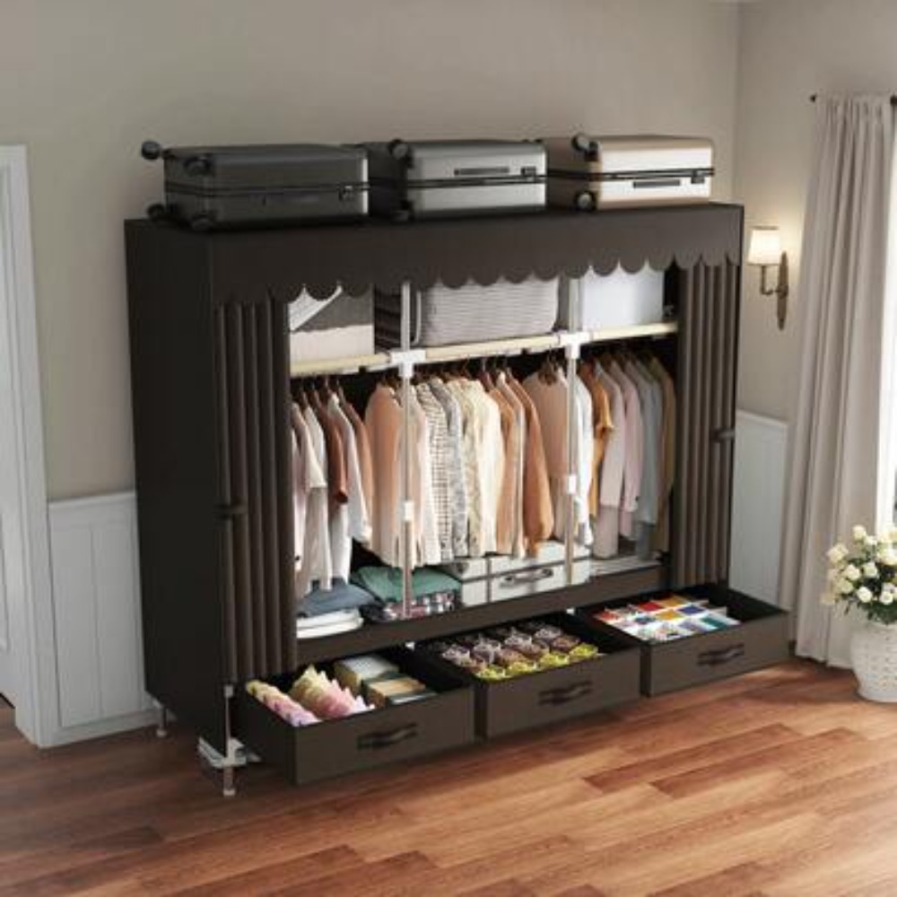 Portable Wardrobe Closet with  - огляд і ціна Wardrobe Closet Portable Fabric Cover