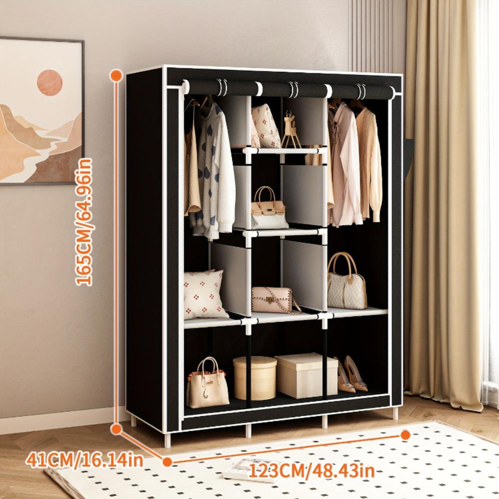 64 Inch Portable Clothes Wardr - огляд і ціна Wardrobe Closet Portable Fabric Cover