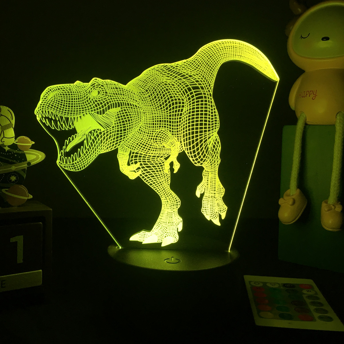 3D LED Dinosaur Nightlight For - огляд і ціна Floating Nightstand With Led Light