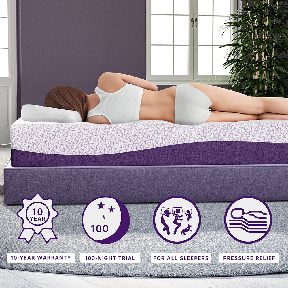 OEM/ODM Prple Colour Mattress  - огляд і ціна Memory Foam Mattress In A Box Queen