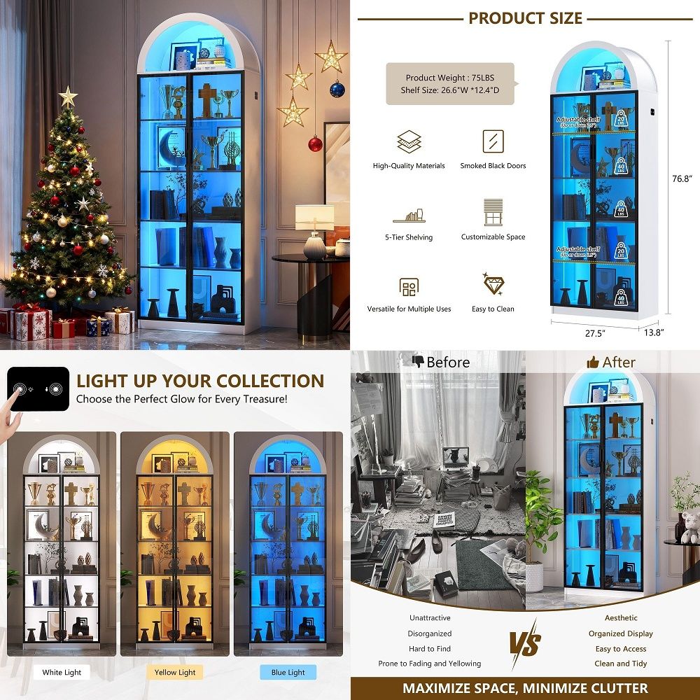 Display Cabinet with Doors and - огляд і ціна Storage