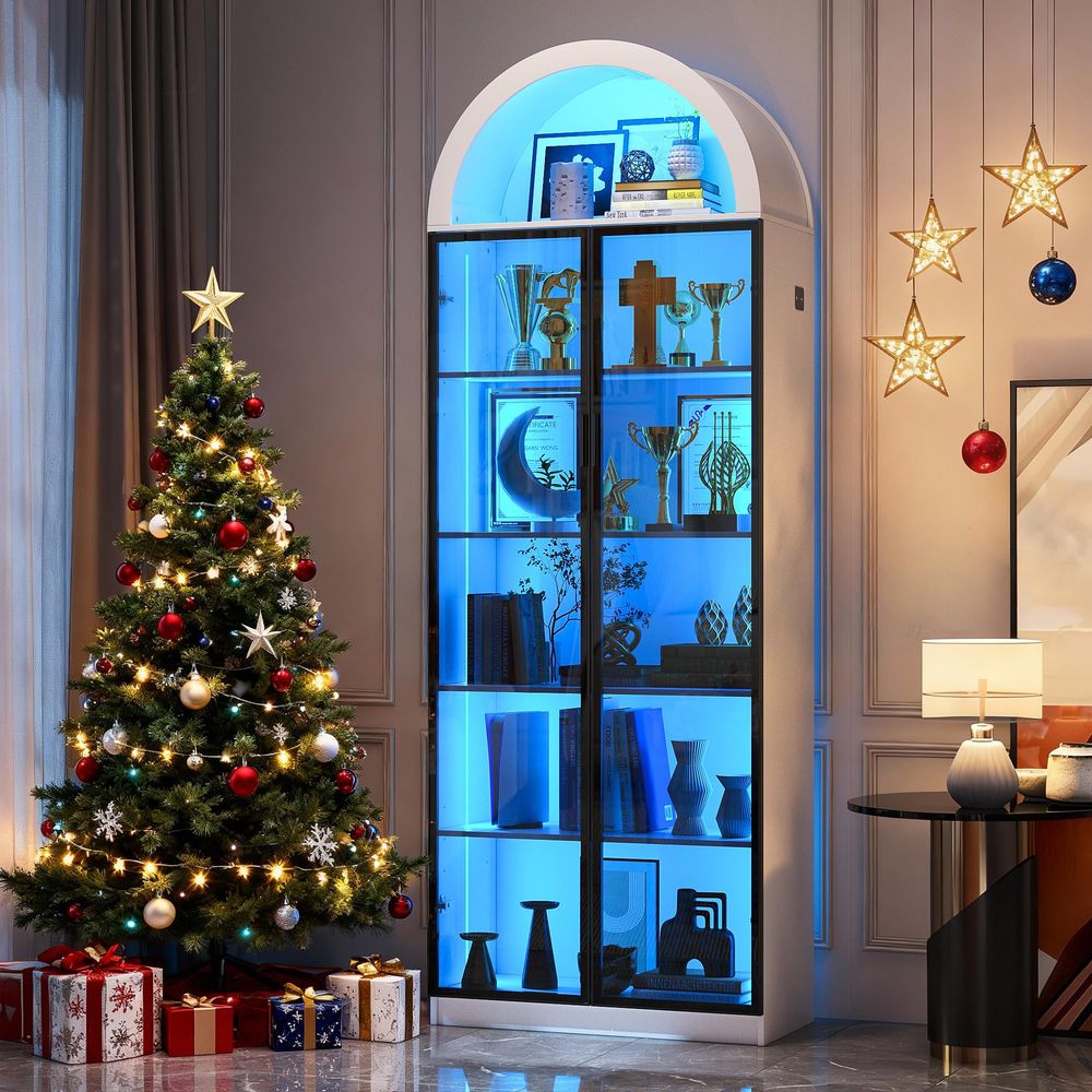 Display Cabinet with Doors and - огляд і ціна Storage