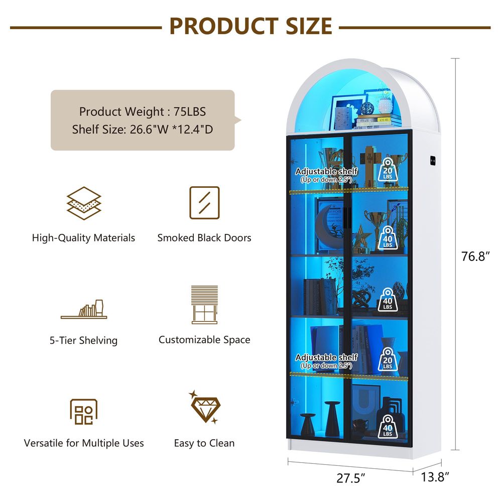 Display Cabinet with Doors and - огляд і ціна Storage