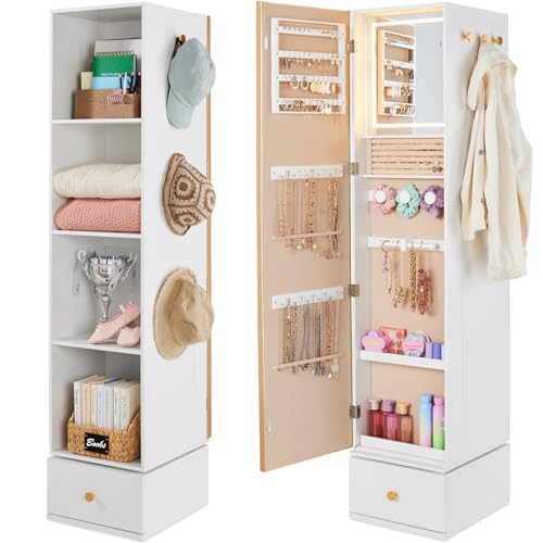 Rotating Mirror w/Storage Cabi - огляд і ціна Full Length Mirror Jewelry Armoire