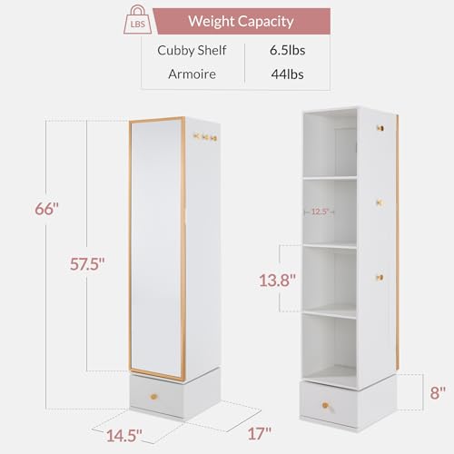 Rotating Mirror w/Storage Cabi - огляд і ціна Full Length Mirror Jewelry Armoire