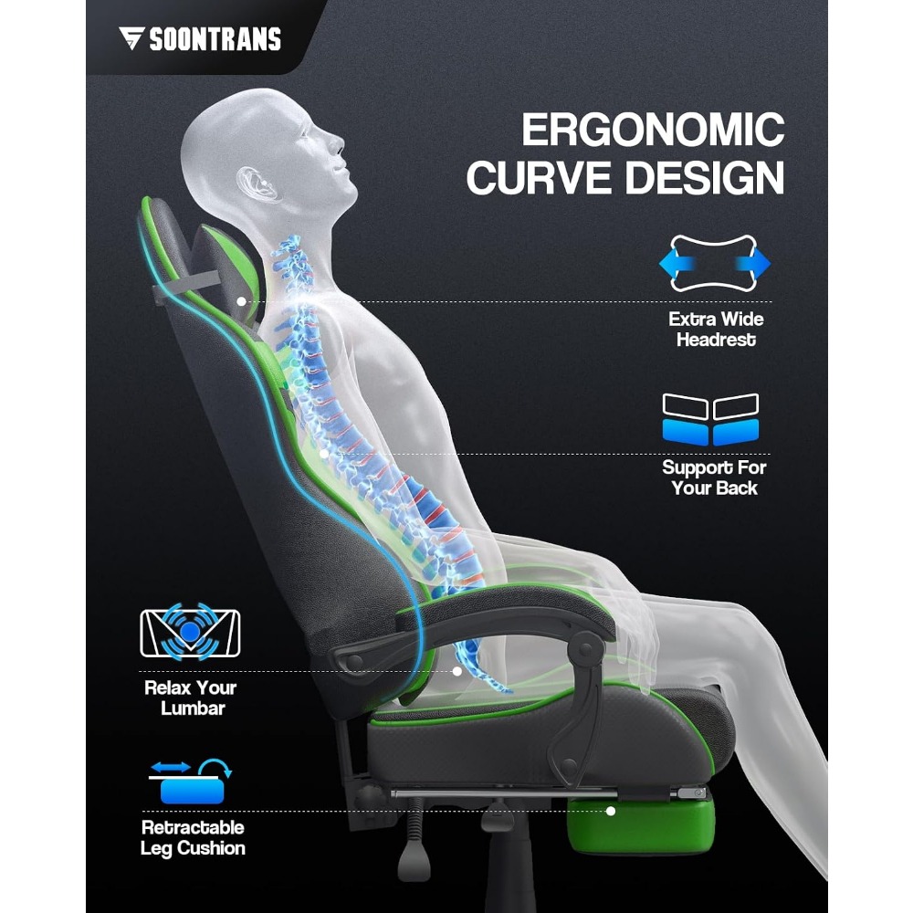 Ergonomic Gaming Chair with Fo - огляд і ціна Sofas