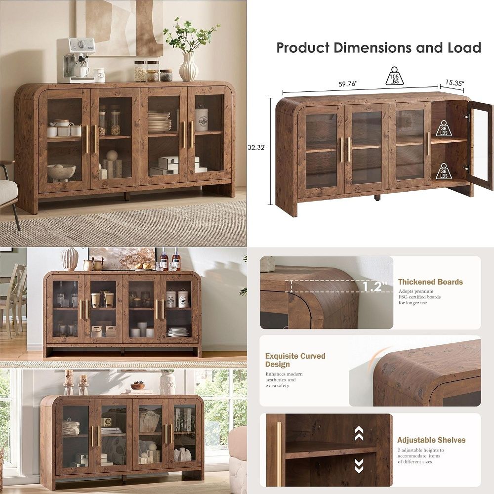 Sideboard Buffet Cabinet with  - огляд і ціна Tables