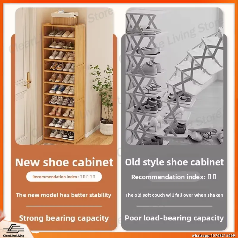 Modern Multi-Layer Shoe Rack f - огляд і ціна Shoe Rack Cabinet Narrow Entryway