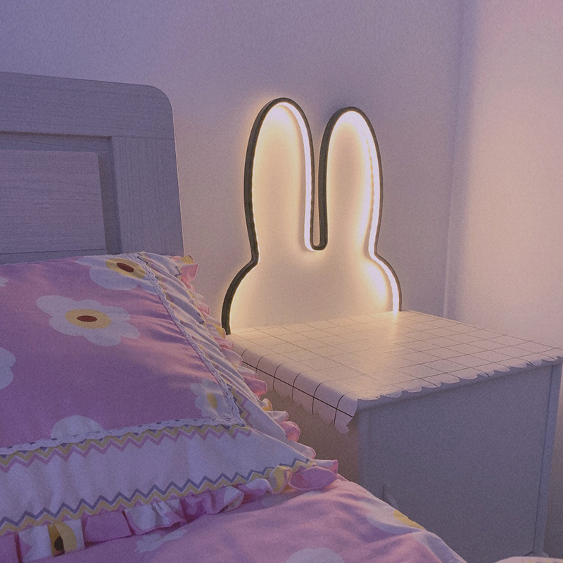 Cute Led Rabbit Wall Lights US - огляд і ціна Floating Nightstand With Led Light