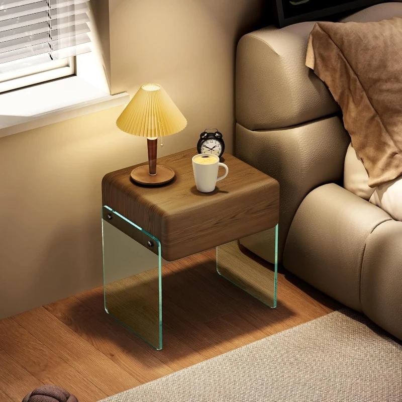 Nightstand Drawer Bedside Side - огляд і ціна Solid Wood Nightstand 2 Drawers