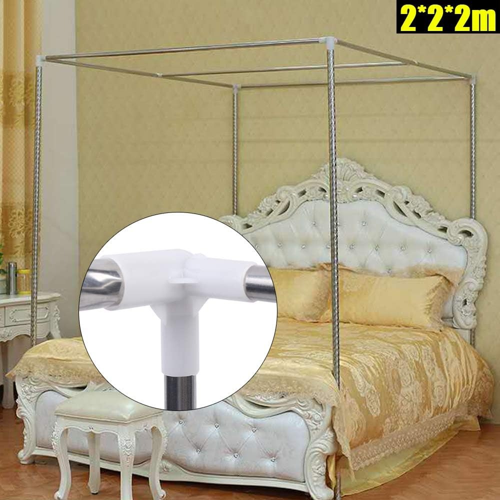 Stainless Steel Canopy Bed Fra - огляд і ціна Canopy Bed Frame Metal Queen