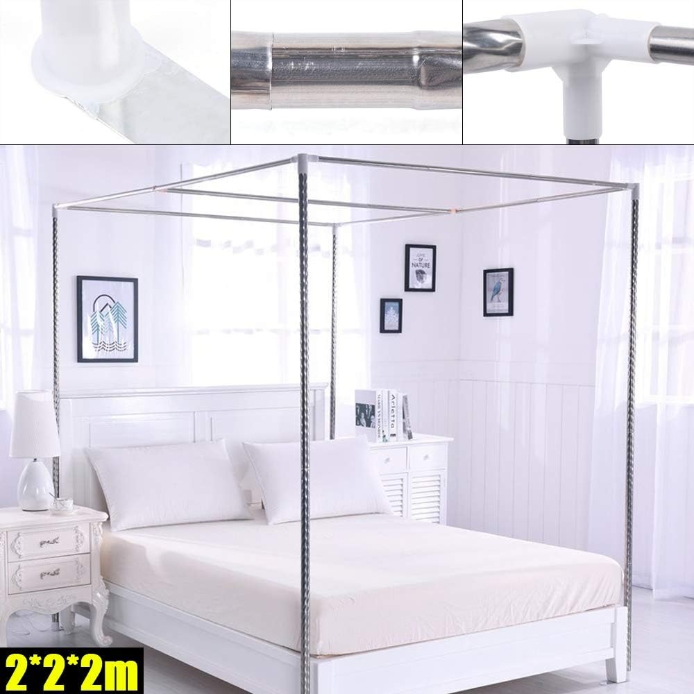Stainless Steel Canopy Bed Fra - огляд і ціна Canopy Bed Frame Metal Queen