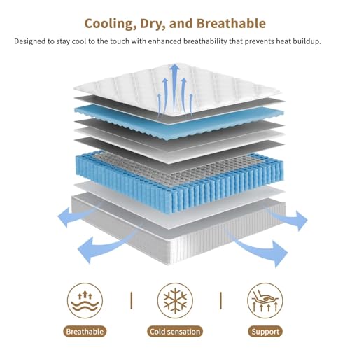 Queen Mattress, 14 Inch Hybrid - огляд і ціна Memory Foam Mattress In A Box Queen