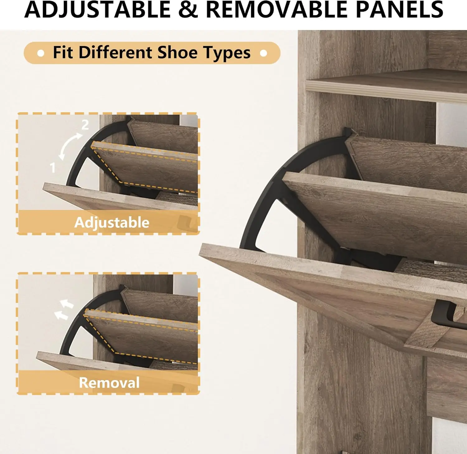 Shoe Cabinet with 2 Flip Drawe - огляд і ціна Shoe Rack Cabinet Narrow Entryway