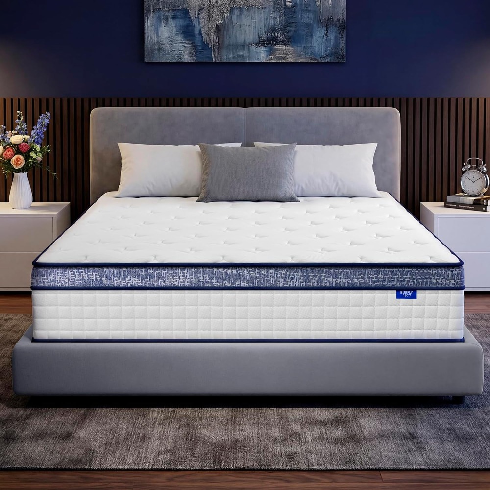 Queen Mattress, 12 Inch Hybrid - огляд і ціна Memory Foam Mattress In A Box Queen