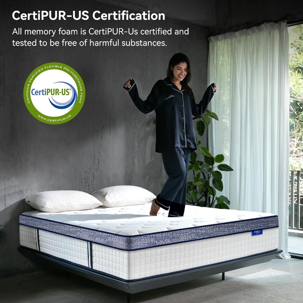 Queen Mattress, 12 Inch Hybrid - огляд і ціна Memory Foam Mattress In A Box Queen
