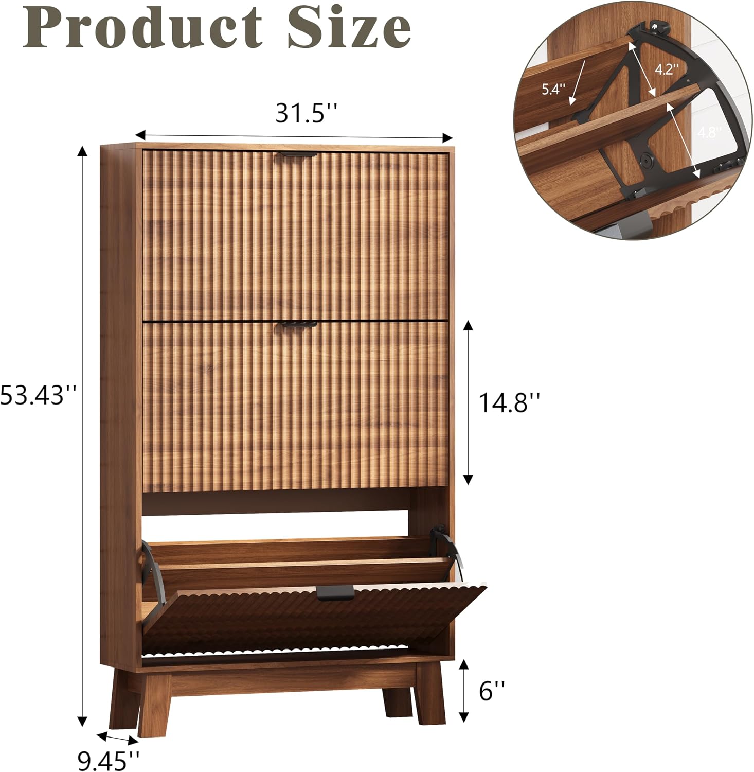 Entryway Shoe Cabinet Storage  - огляд і ціна Shoe Rack Cabinet Narrow Entryway