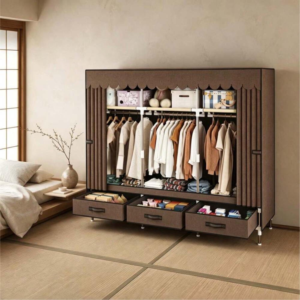 Portable Wardrobe Closet with  - огляд і ціна Wardrobe Closet Portable Fabric Cover