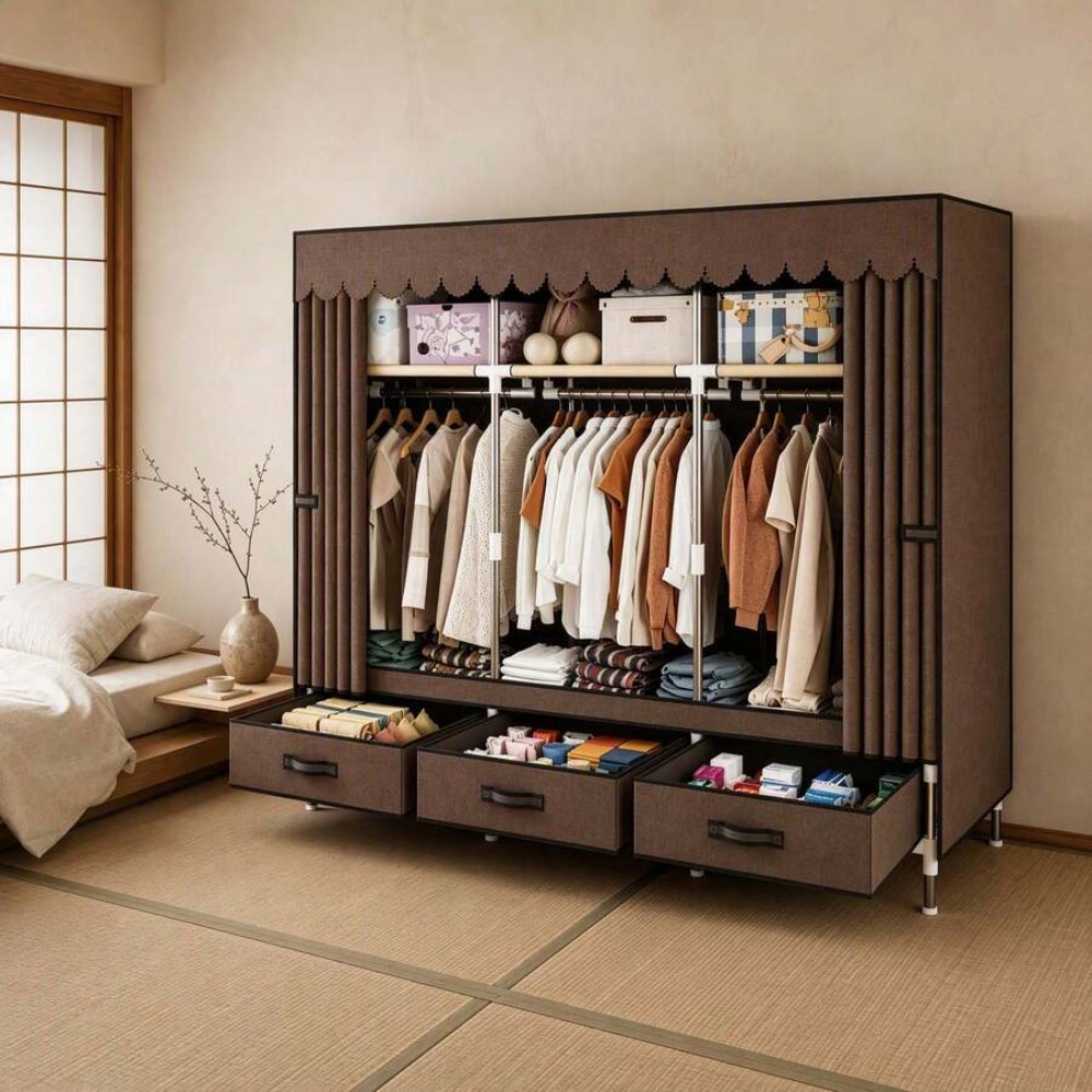 Portable Wardrobe Closet with  - огляд і ціна Wardrobe Closet Portable Fabric Cover
