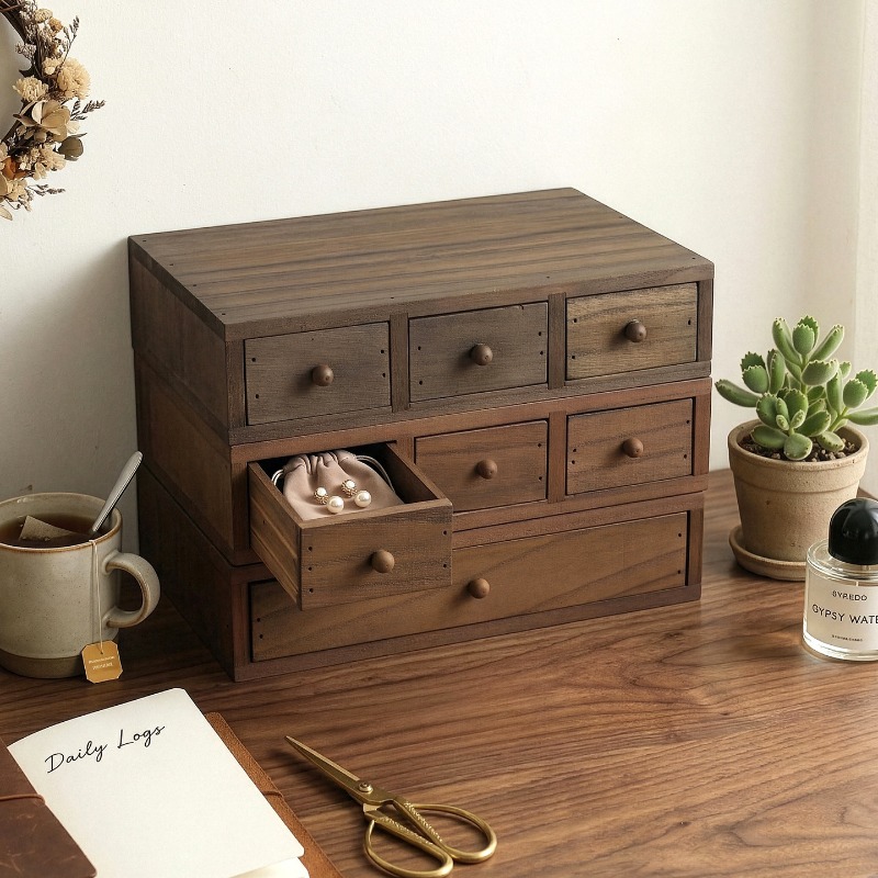 Wooden Desktop Storage Box Mon - огляд і ціна Storage